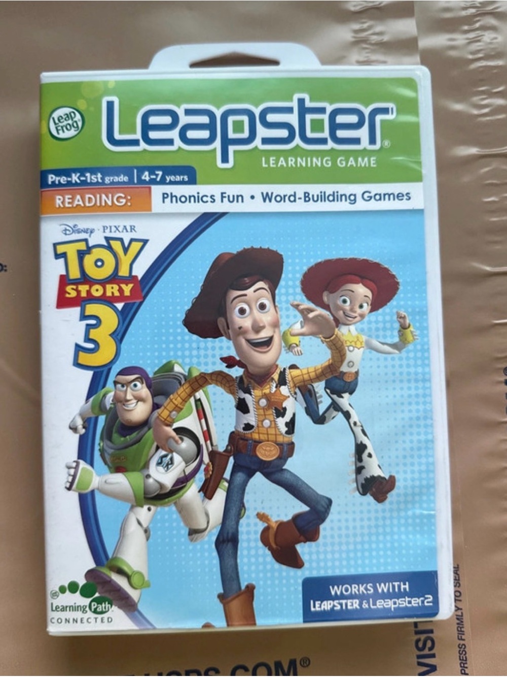 LeapFrog Leapster 1 & 2 Learning Game Disney Pixar Toy Story 3 Game Complete
